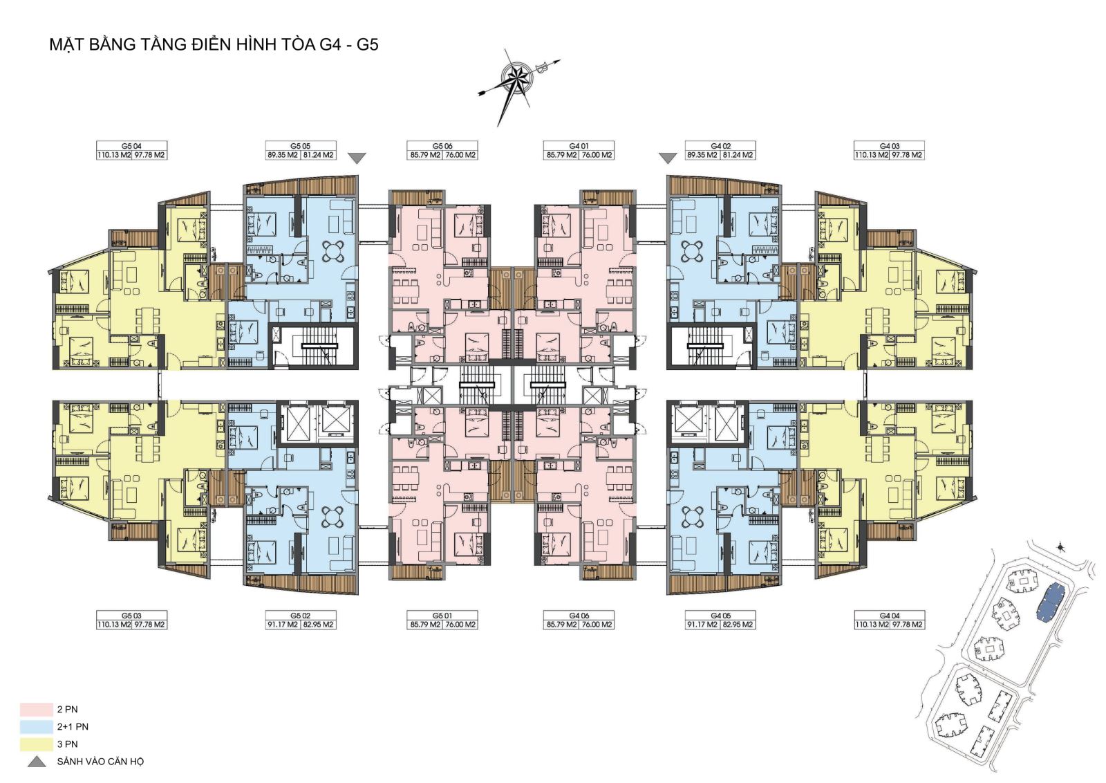 Mặt bằng tòa G3